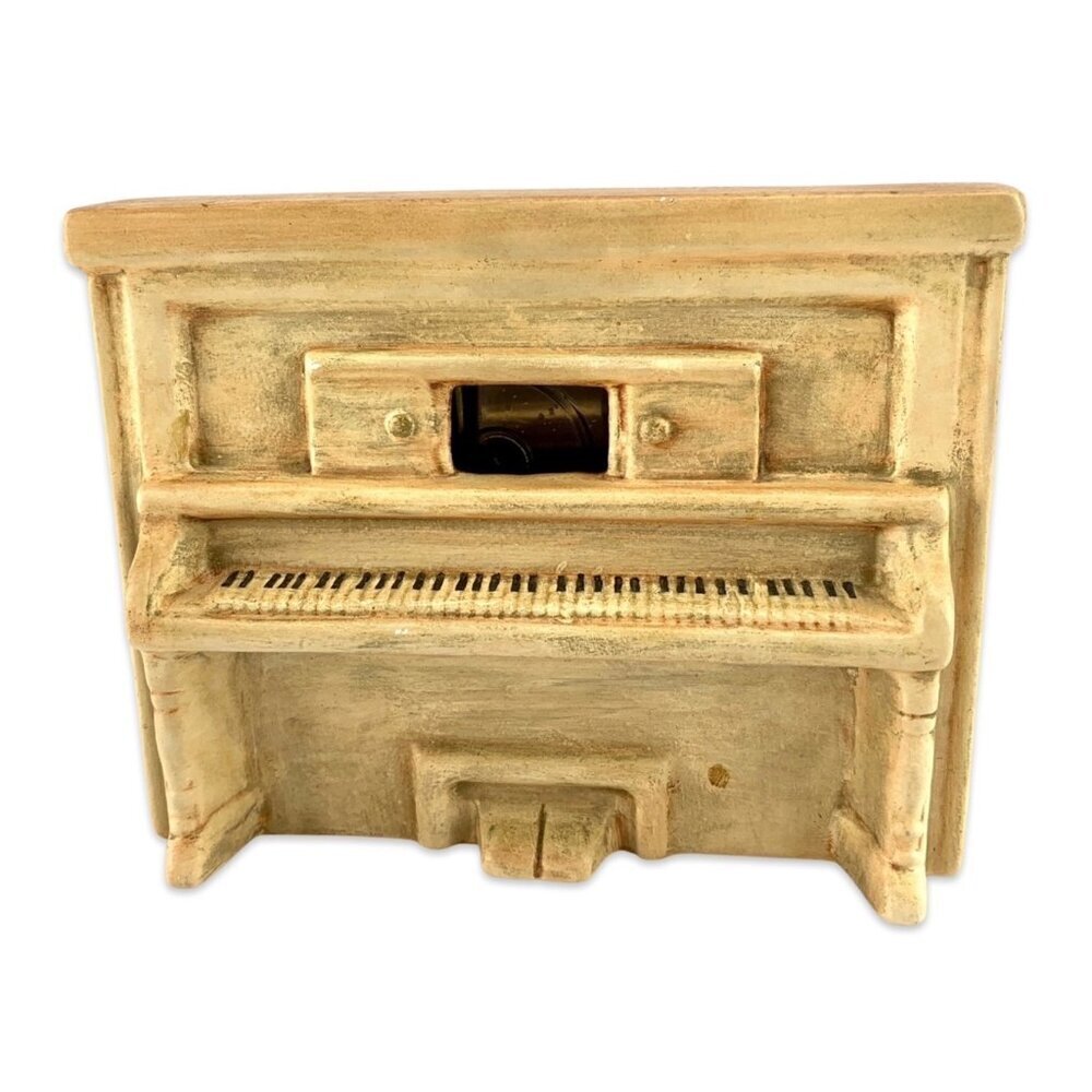 Vintage Ceramic Musical Piano Upright